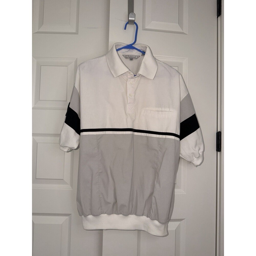 Vintage Classics by Palmland Shirt Mens XL Banded Waist Short Sleeve Polo